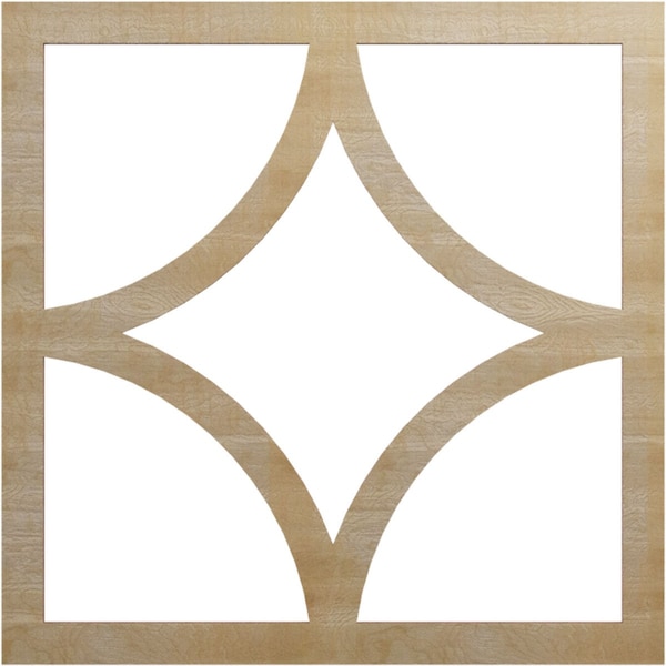 Ekena Millwork Statesman Wood Fretwork Pierced Ceiling Medallion, Hickory, 24"OD x 15 3/8"ID x 1/4"T CMWP24X24X0250STHI - main